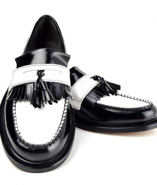 two tone tassel loafers black white tassel loafers the prince mod shoes two tone tassel loafers black white tassel loafers the prince mod shoes