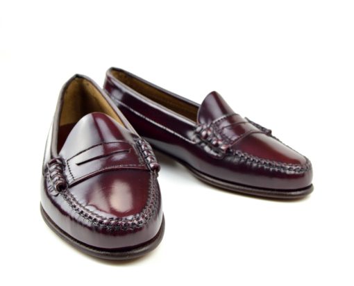 The Chantelle – Ladies All Leather Penny Loafer Oxblood – Mod Shoes