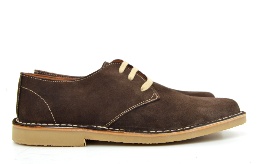 The Stanley – Chocolate Colour Suede Shoes – Mod Shoes
