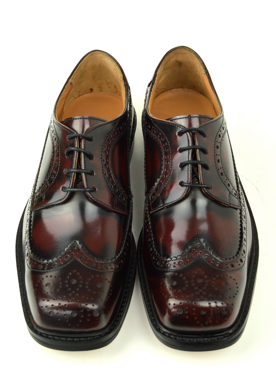 The Stomper – Oxblood Brogue Northern Soul Style Shoes – Mod Shoes