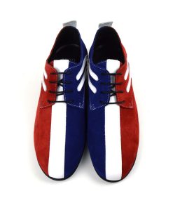 Jam Stage Shoes – Red White Blue Badgers – By Modshoes – Mod Shoes