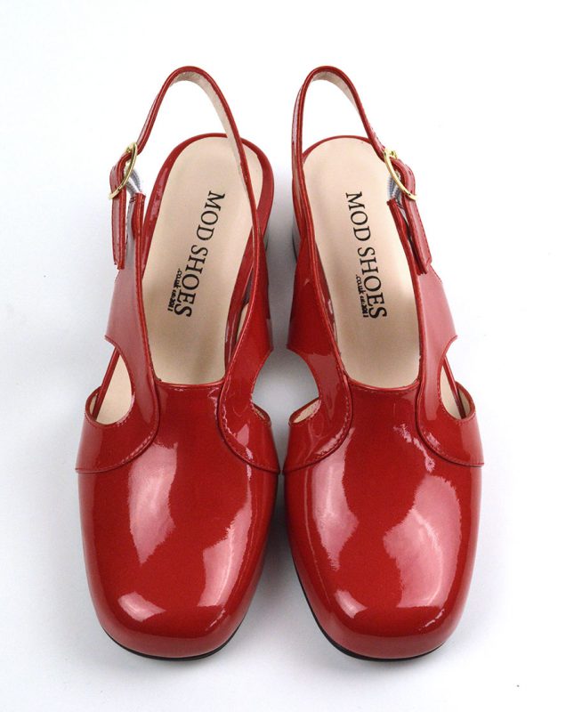 Size 2 and 6 Only – The Raquel In Red Patent Leather – 60s 70s Vintage ...