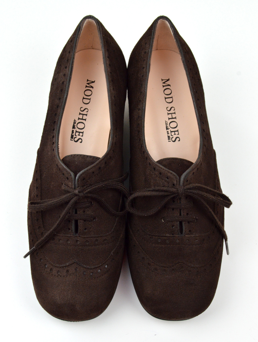 ladies suede brogues uk