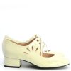 The Marianne In Vanilla Patent Leather - 60s 70s Vintage Style Ladies Shoes