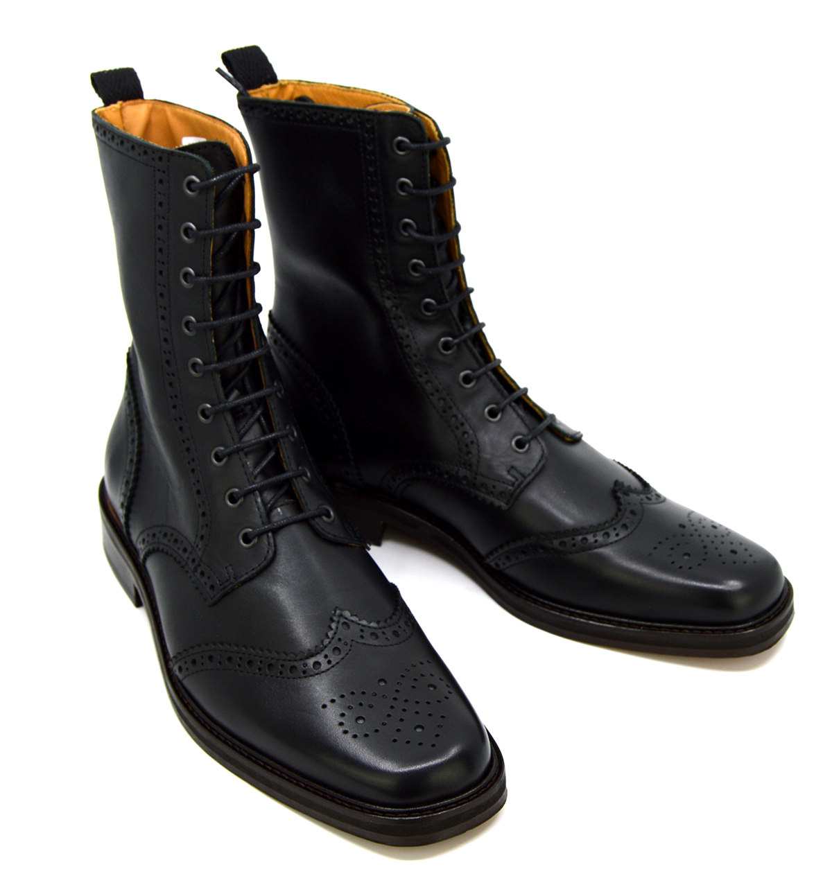 black brogue boots ladies