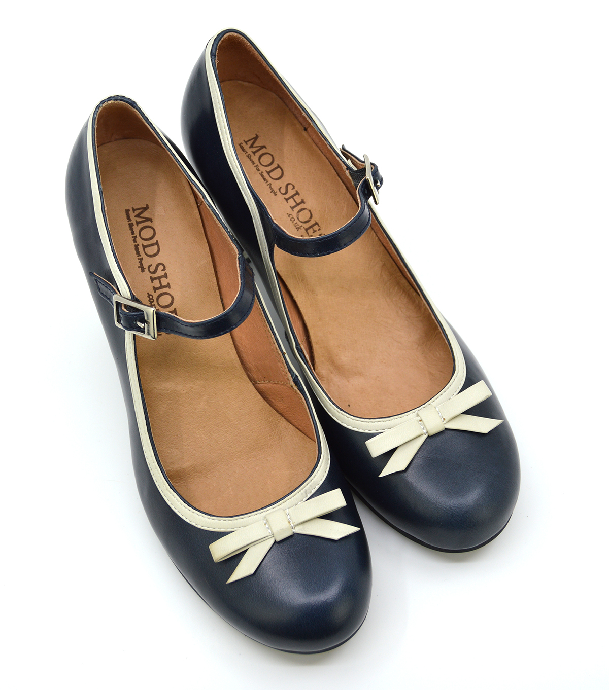 navy vintage shoes