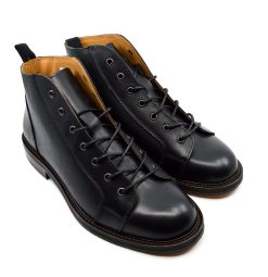 Black Monkey Boots Version 4 – New Leather Upper – Leather Sole – Mod Shoes