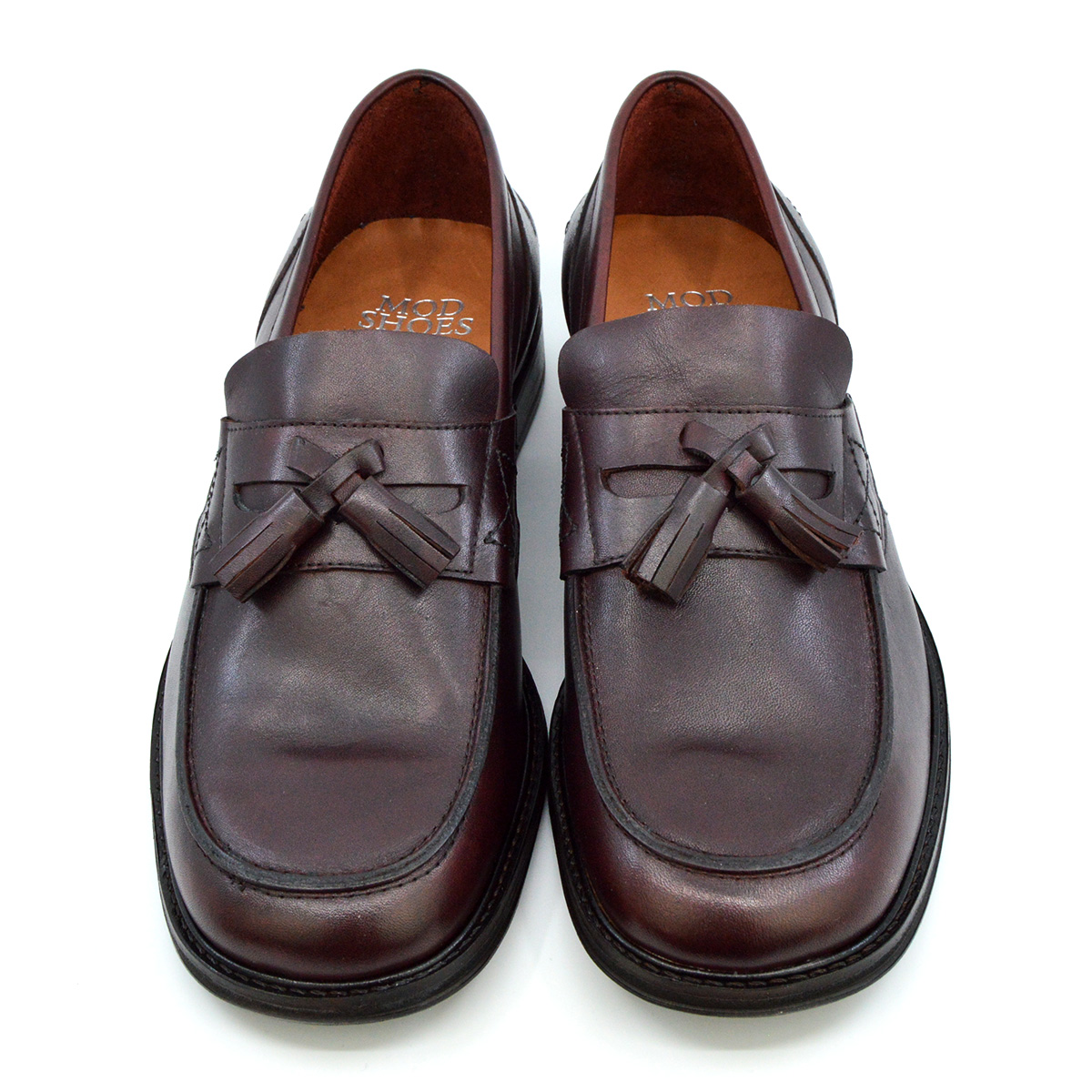 NEW Mens Shoes Oxblood Tassel Loafers  60s 70s Mod Style  by IKON 