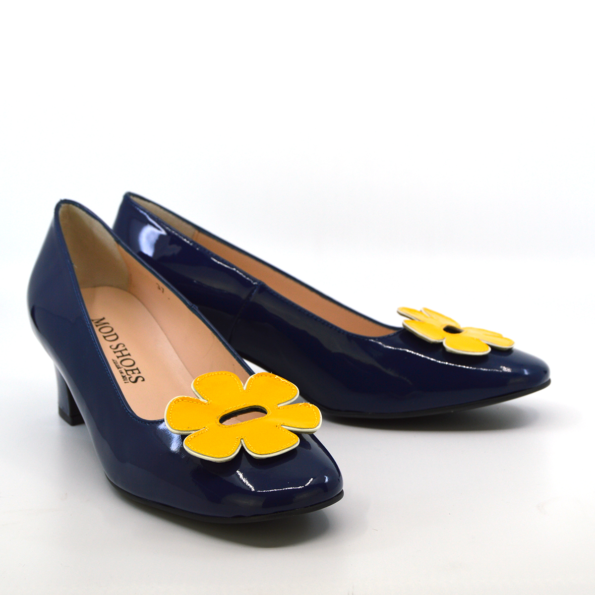 Navy and shop mustard shoes