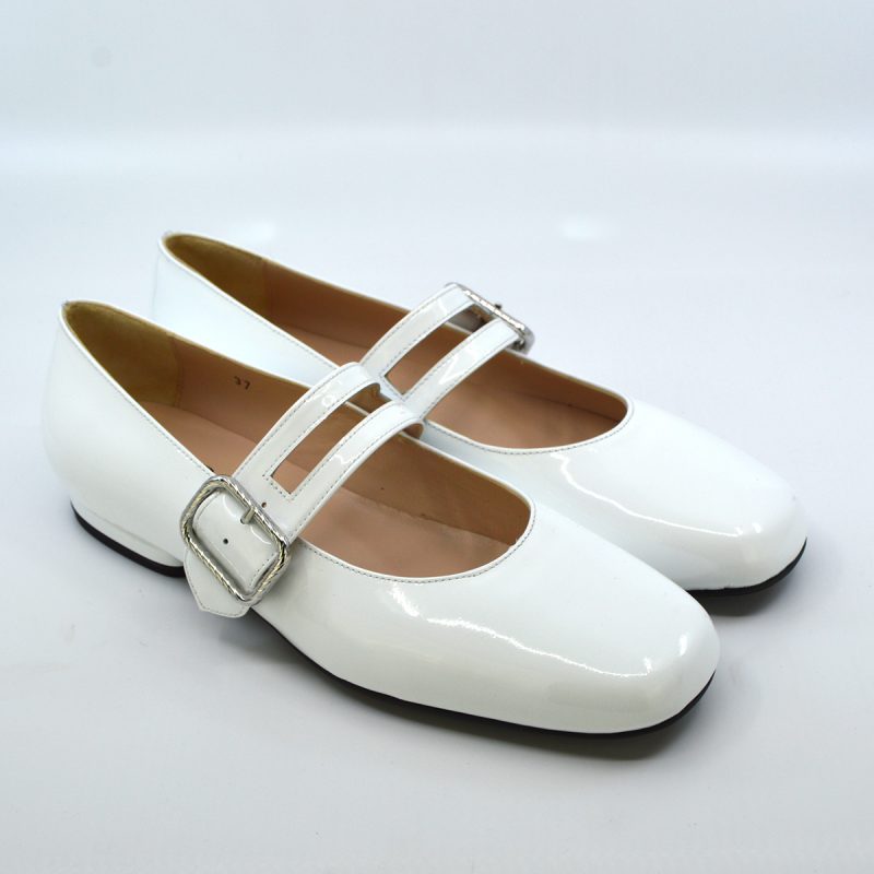 The Prudence – Ladies Flat Retro Vintage 60’s Twiggy Style Shoe in ...