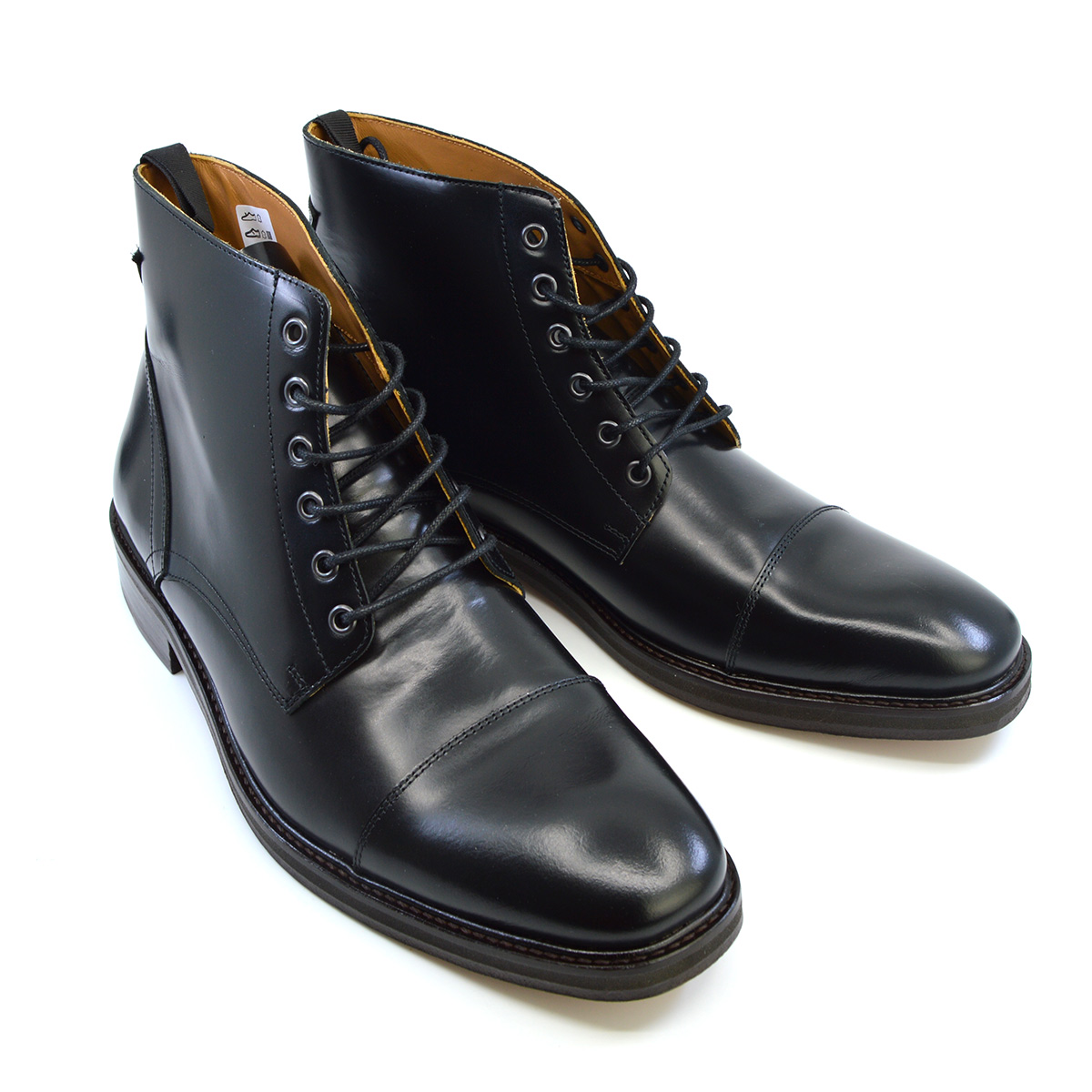 The Arthur – Black Capped Derby Boots – Peaky Blinders Inspired – Mod Shoes