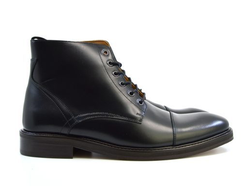 The Arthur – Black Capped Derby Boots – Peaky Blinders Inspired – Mod Shoes