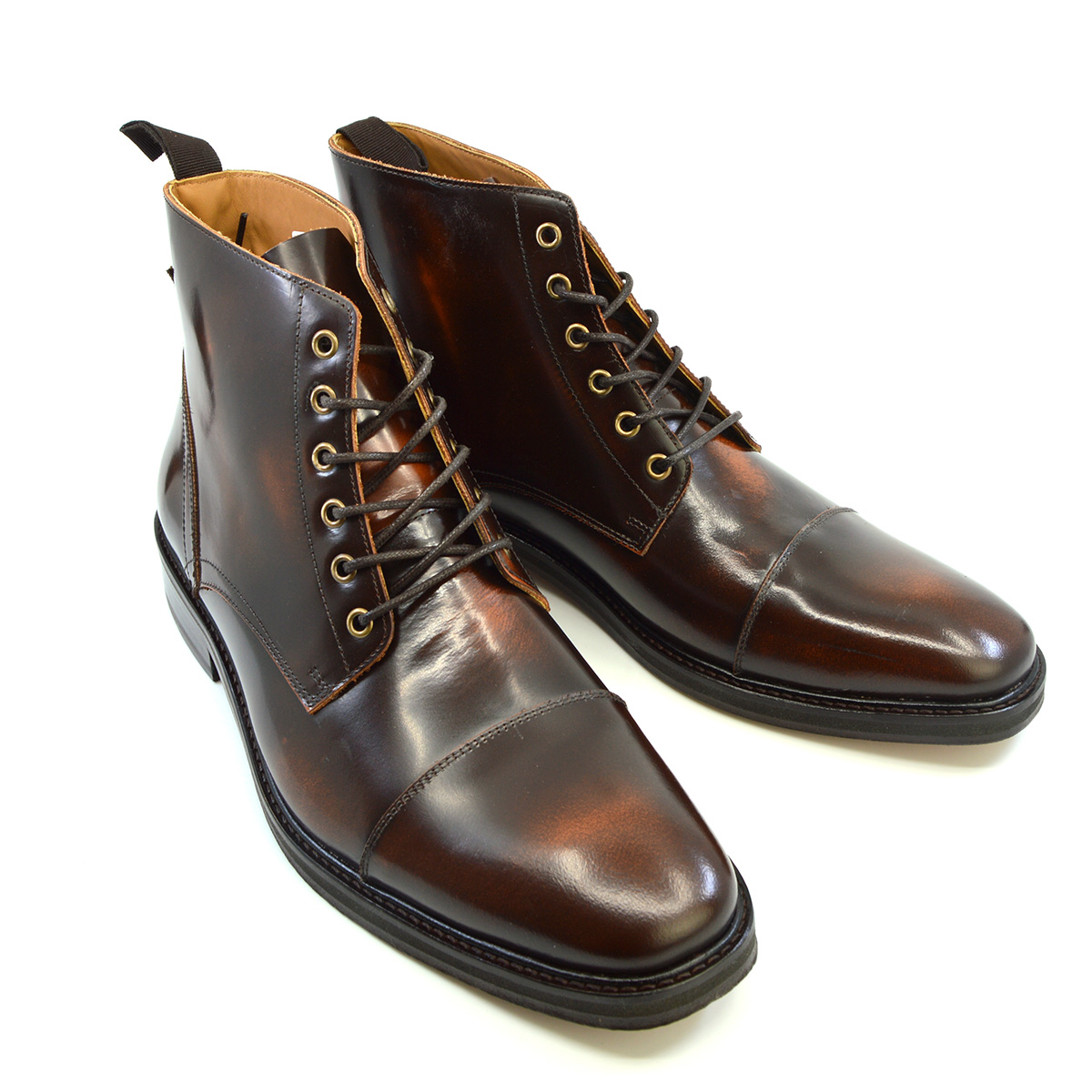 The Arthur – Cognac Capped Derby Boots – Peaky Blinders Inspired – Mod ...