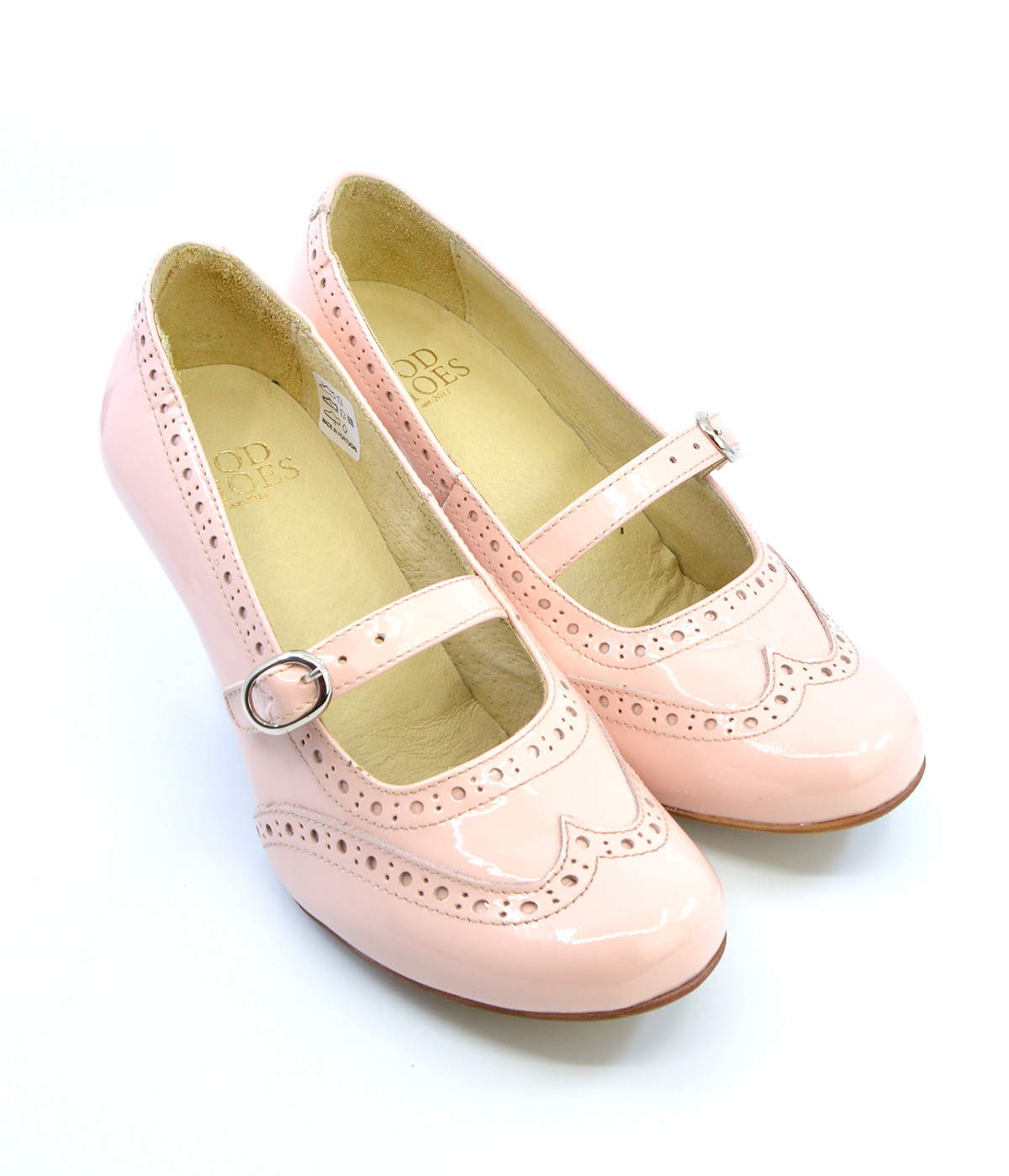 The Penny Pink Patent Leather Mary Jane Vintage Retro