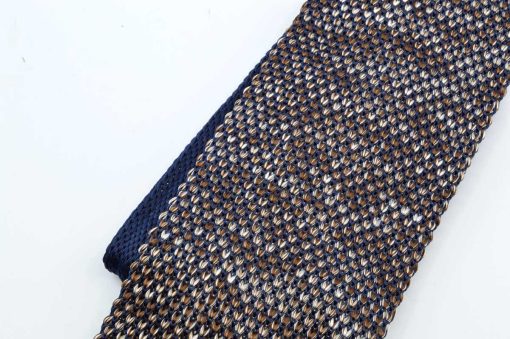 Fawn Navy Knitted Tie - Image 2