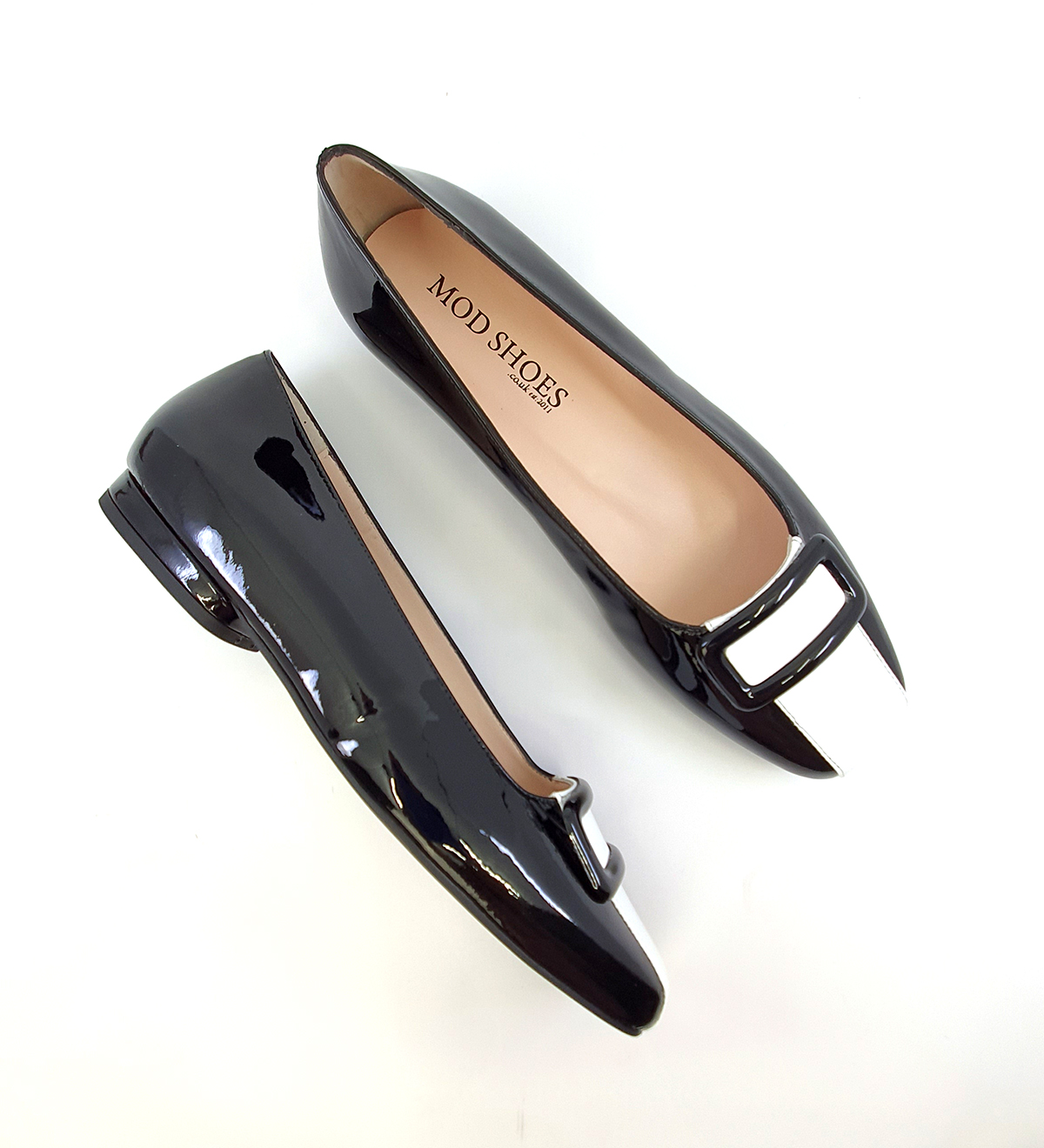 ladies black brogues