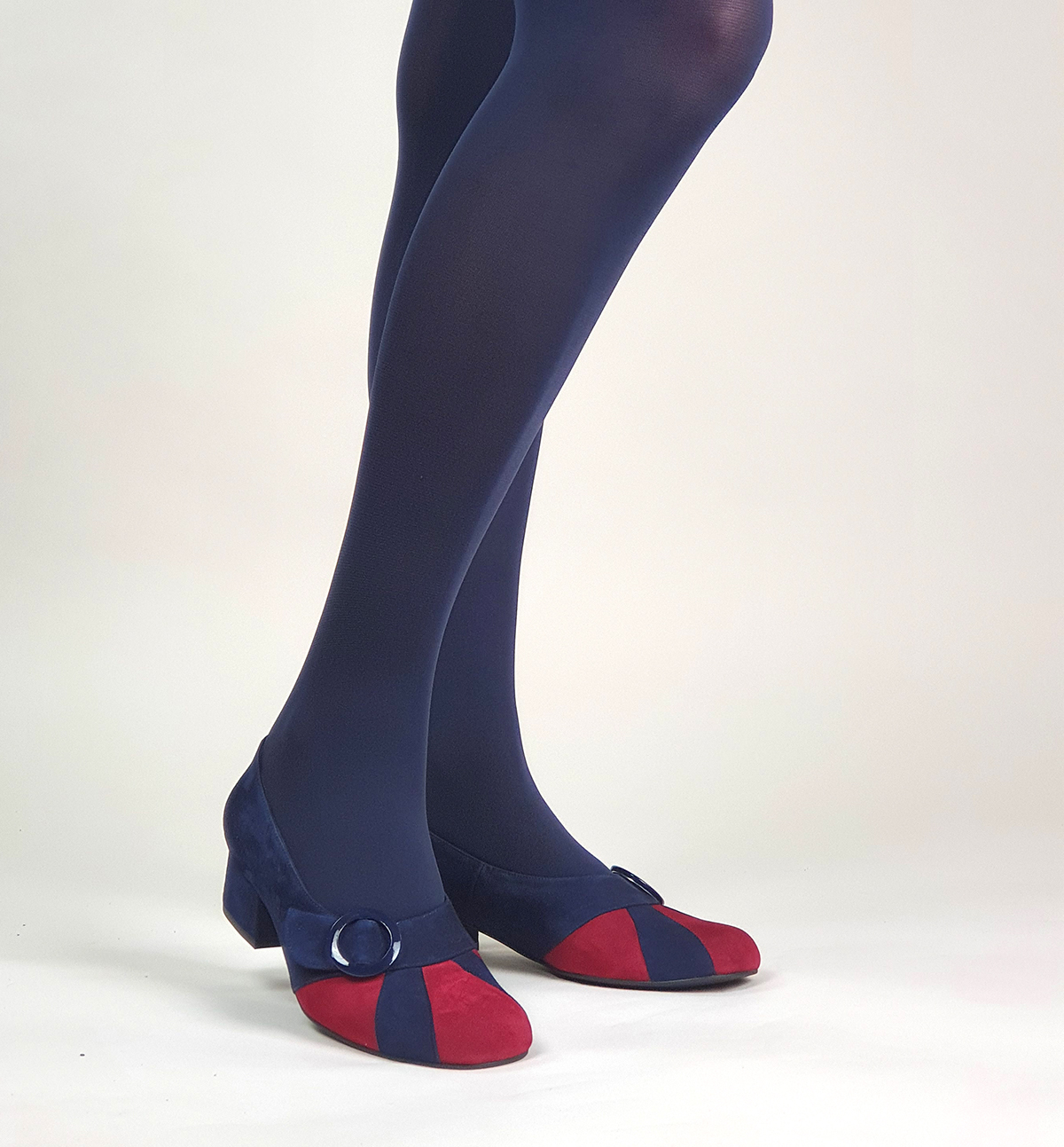 100 Denier Luxury Navy Tights – ladies vintage retro 60s – 70s