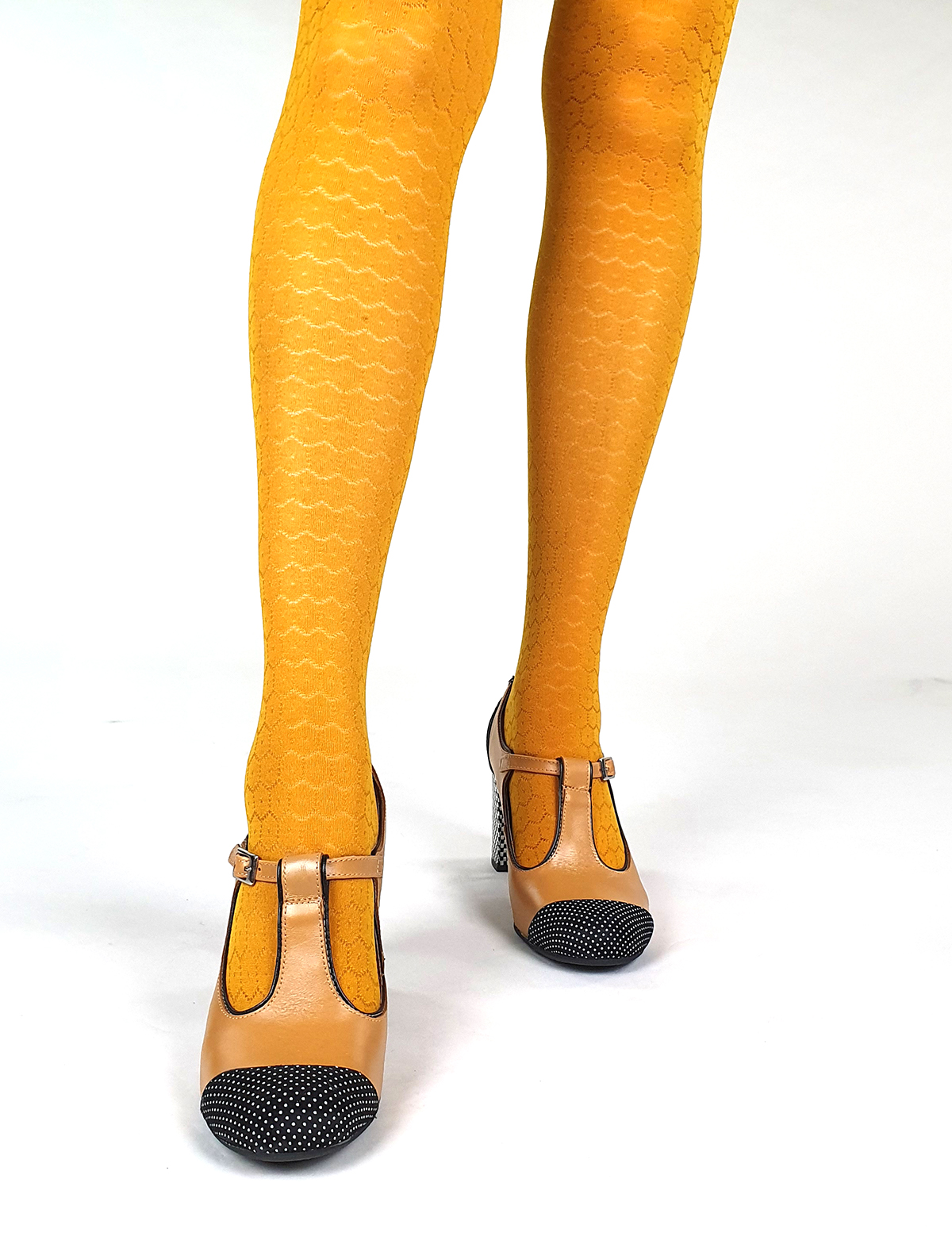 mustard tights ladies