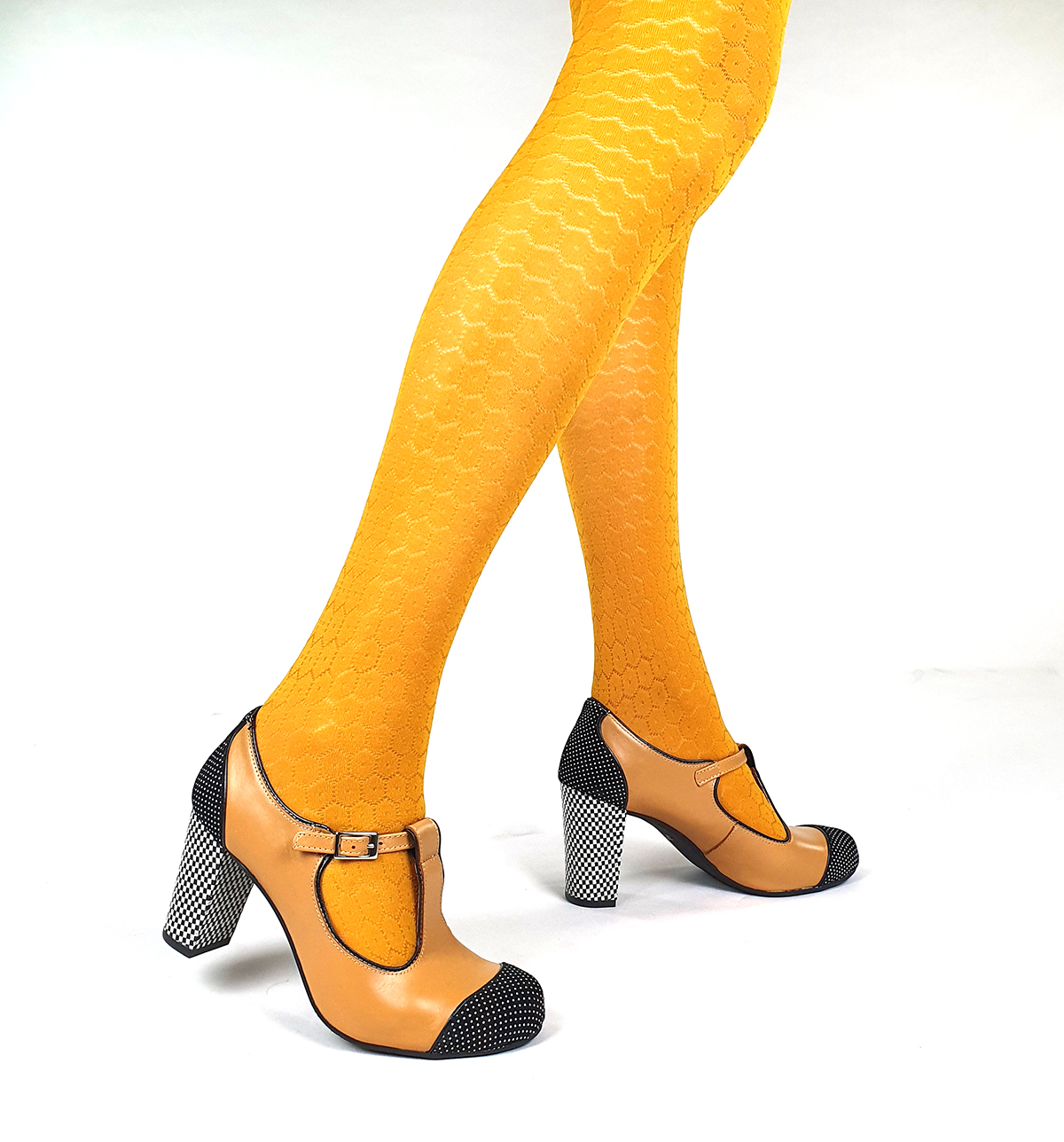 mustard tights ladies