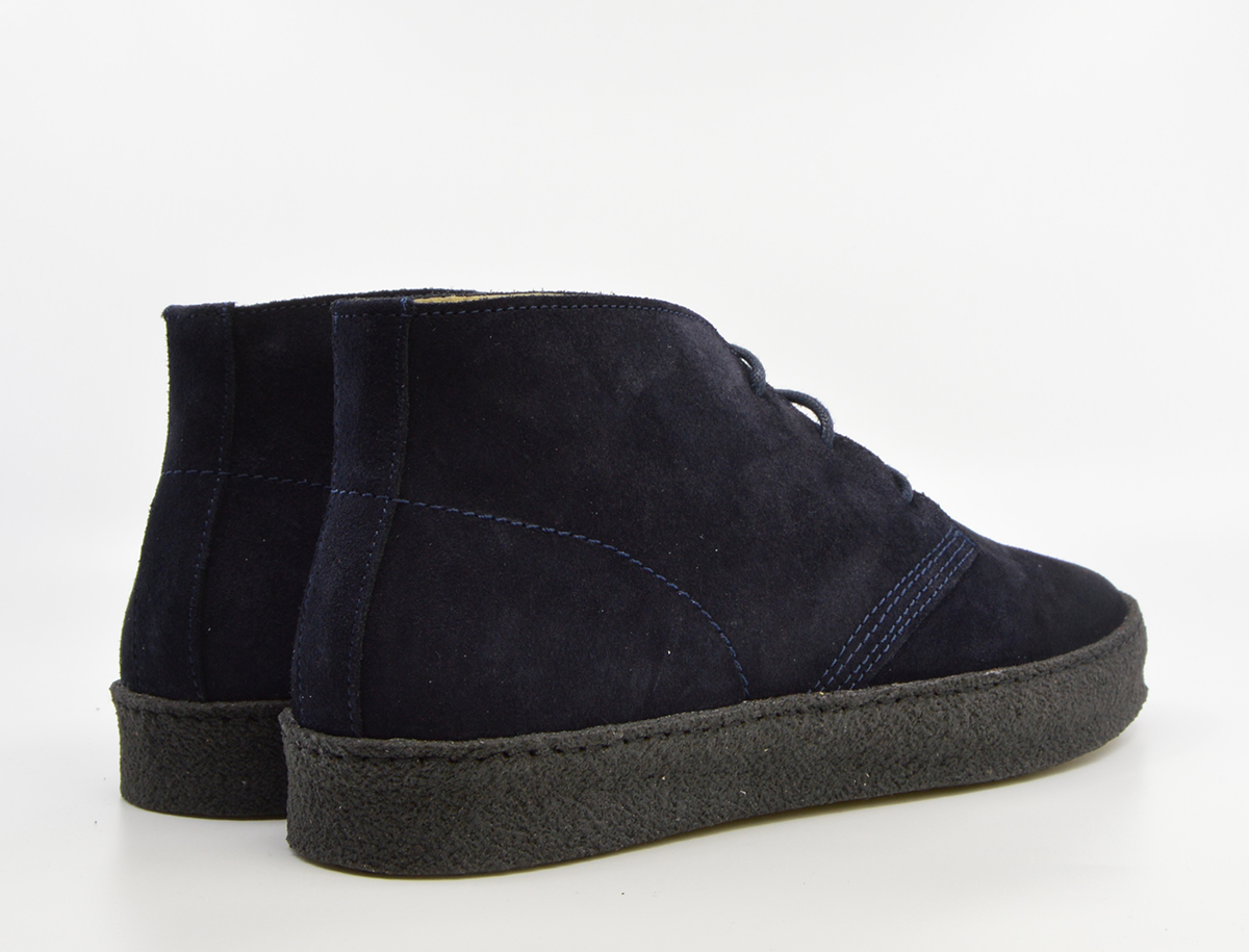 Chukka Boot Navy Suede – The Brett – Mod Shoes