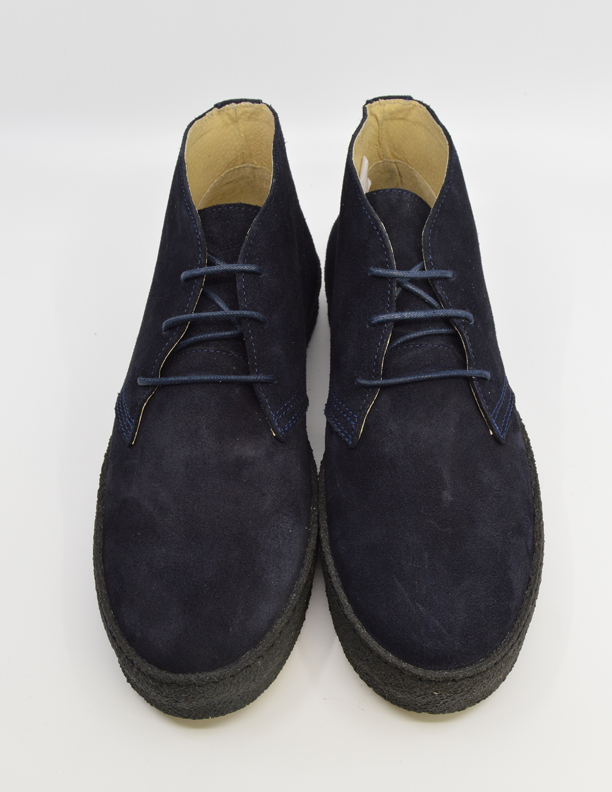Chukka Boot Navy Suede – The Brett – Mod Shoes