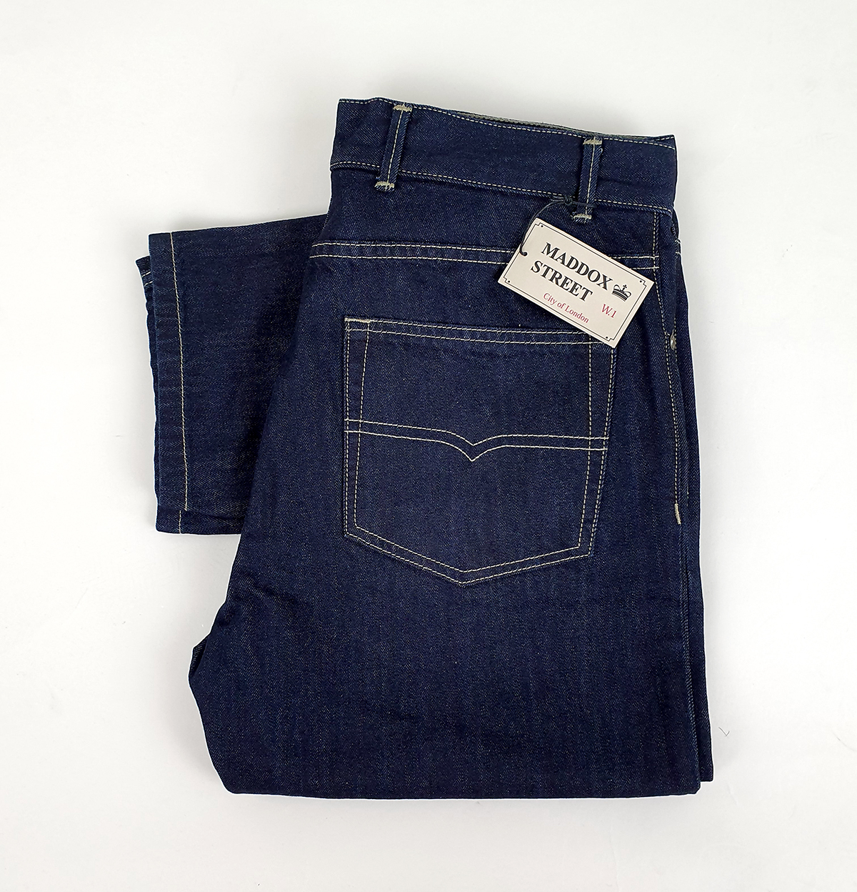 Dark Blue Denim Jeans By Maddox – Mod Shoes