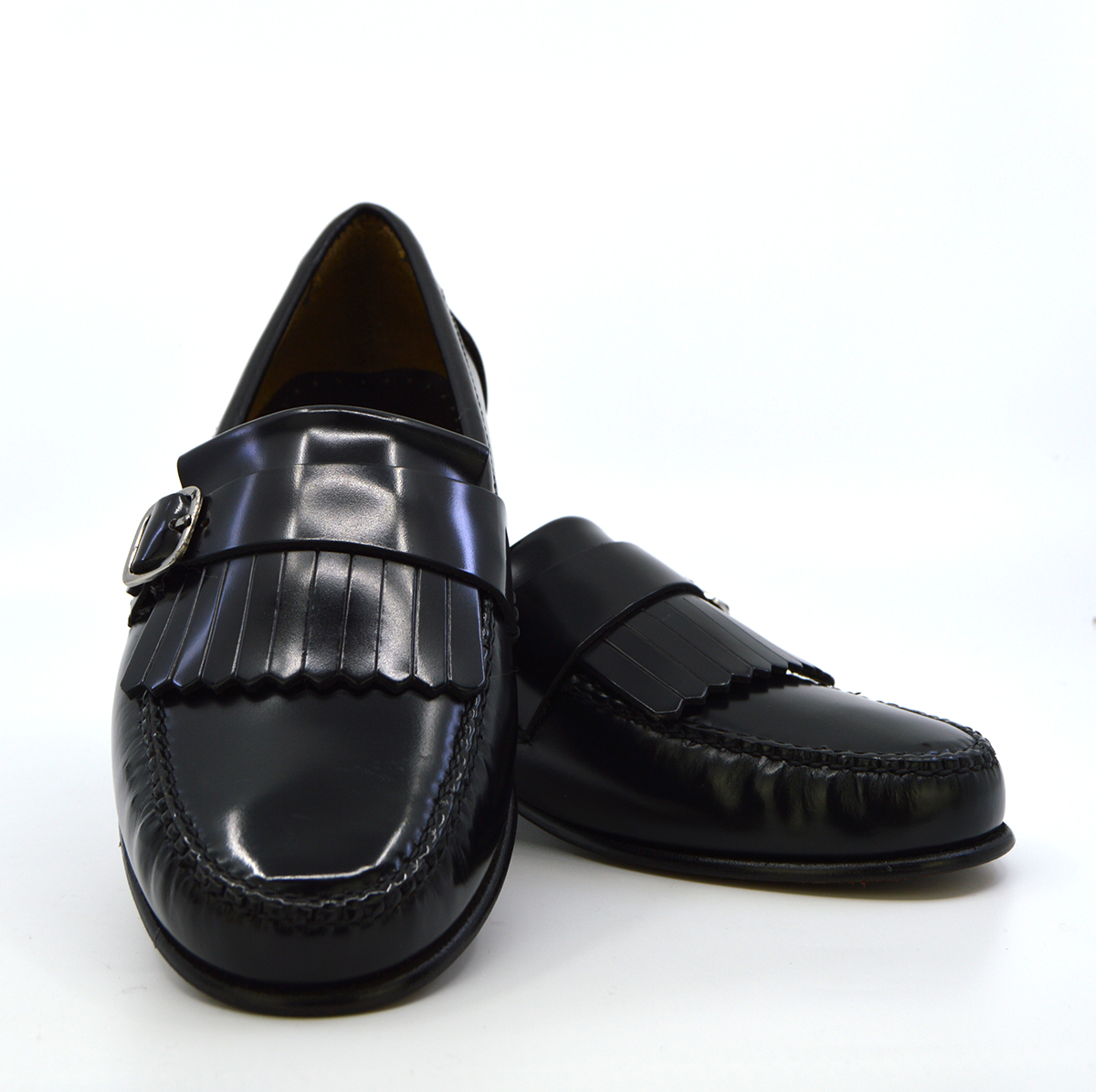 Fringed Loafers in Black – The Marquis – Mod Shoes