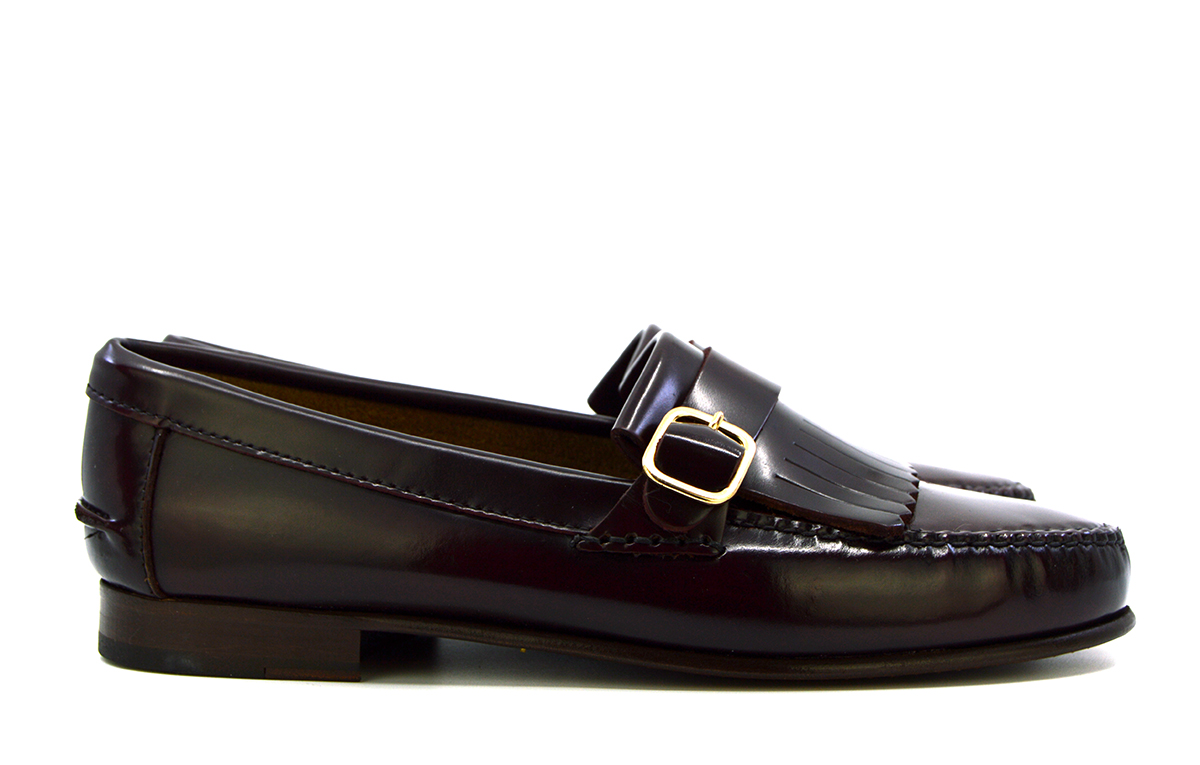 Fringed Loafers in Oxblood – The Marquis – Mod Shoes