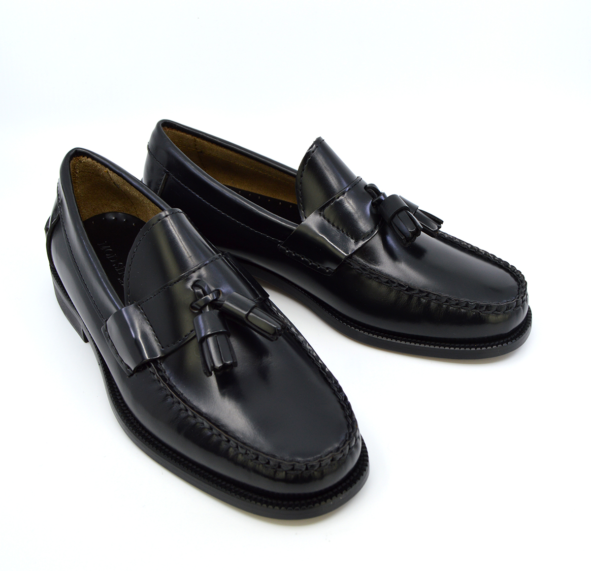 Tassel Loafers in Black – The Baron – Mod Shoes