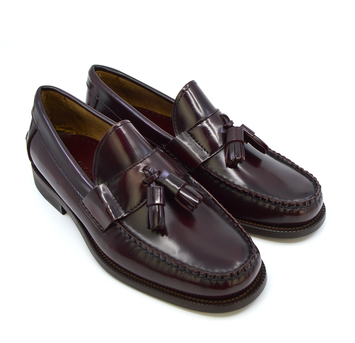 Tassel Loafers in Oxblood – The Baron – Mod Shoes