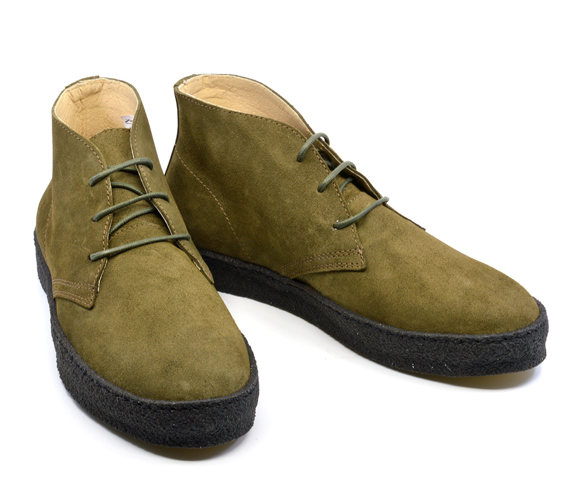 Chukka Boot Military Suede – The Brett – Mod Shoes