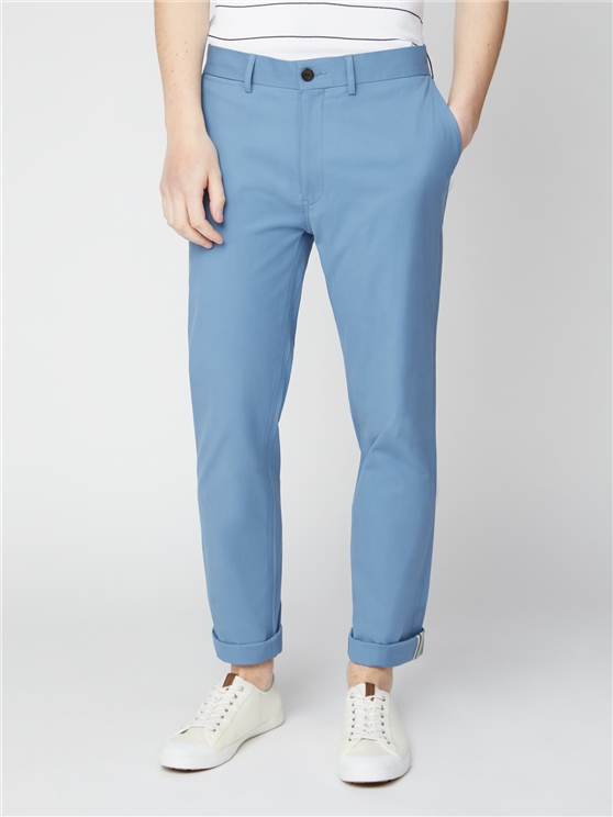 STEFAN Men's blue chinos suit pants - TOPTENFASHION.gr