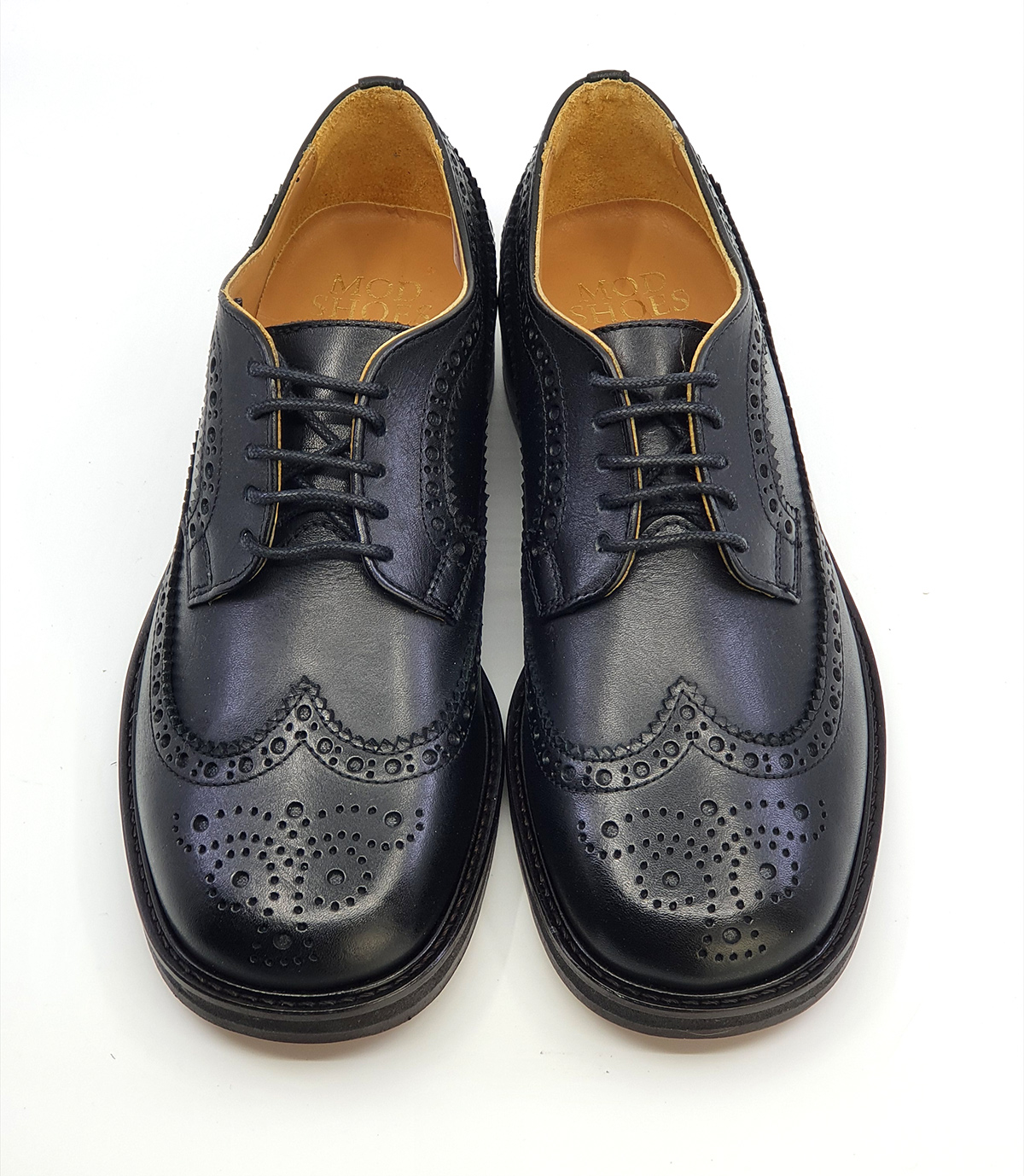 The Charles Ladies Brogue in Black – Northern Soul Ska Style – Mod Shoes