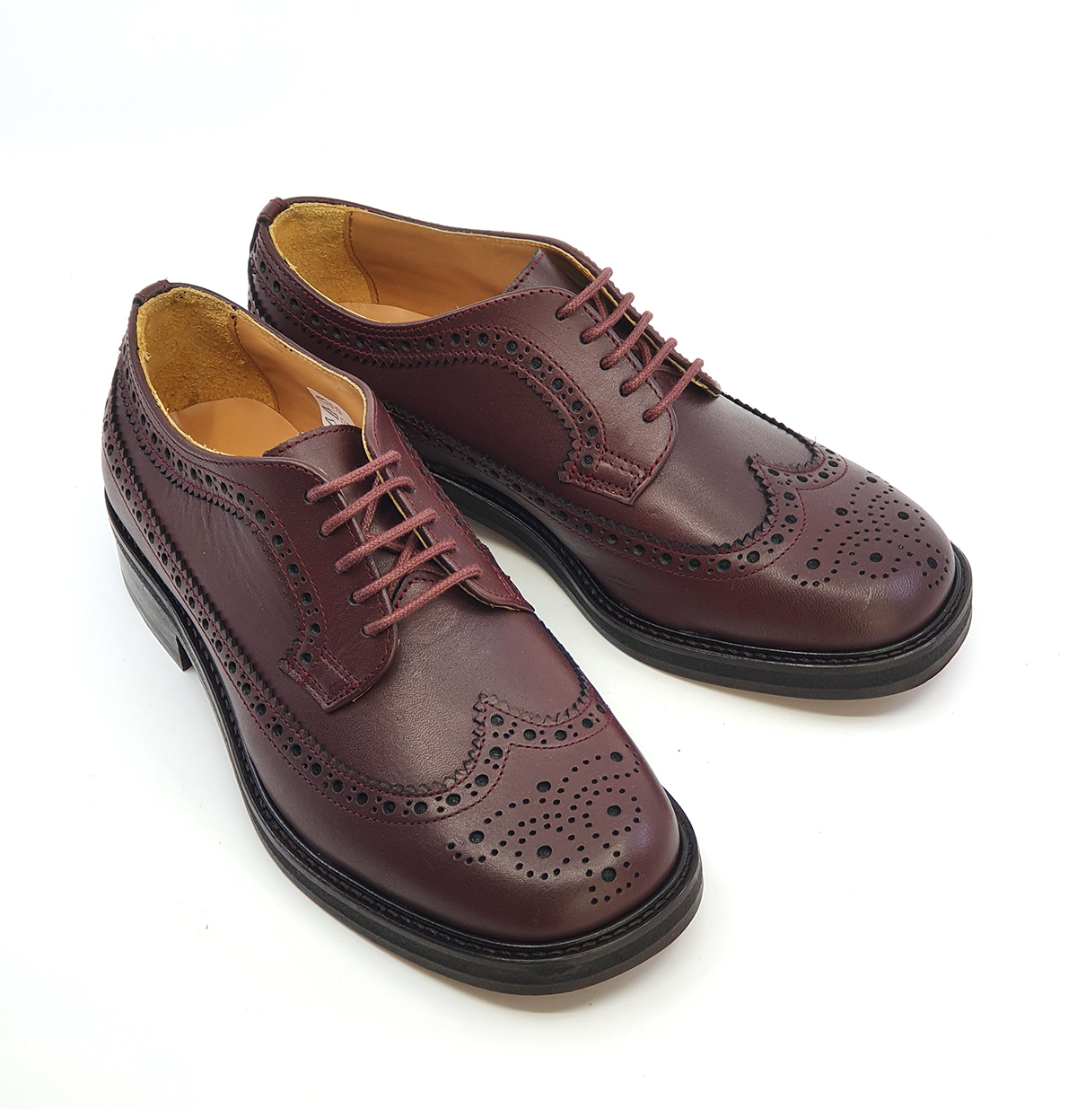 The Charles Ladies Brogue in Oxblood – Northern Soul Ska Style – Mod Shoes