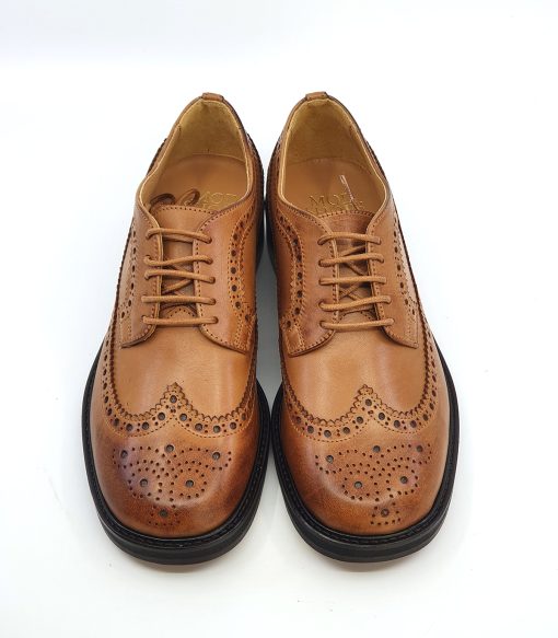 The Charles Ladies Brogue in Tan – Northern Soul Ska Style – Mod Shoes