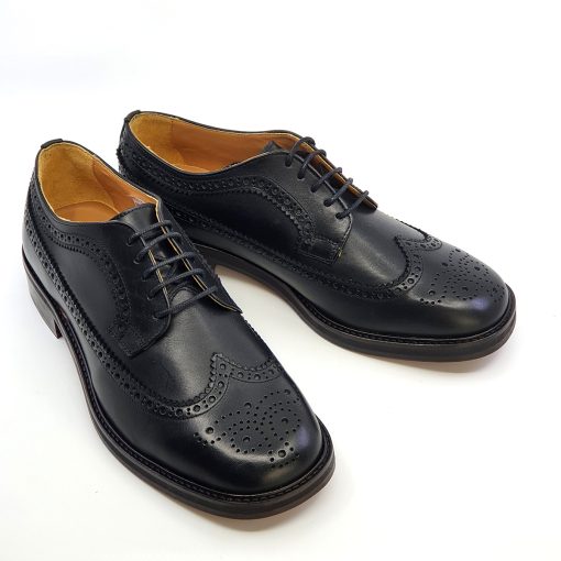 The Charles Brogue in Black – Northern Soul Ska Style – Mod Shoes