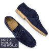 The Deighton - Navy Jumbo Cord (Corded) Lace Up Shoe