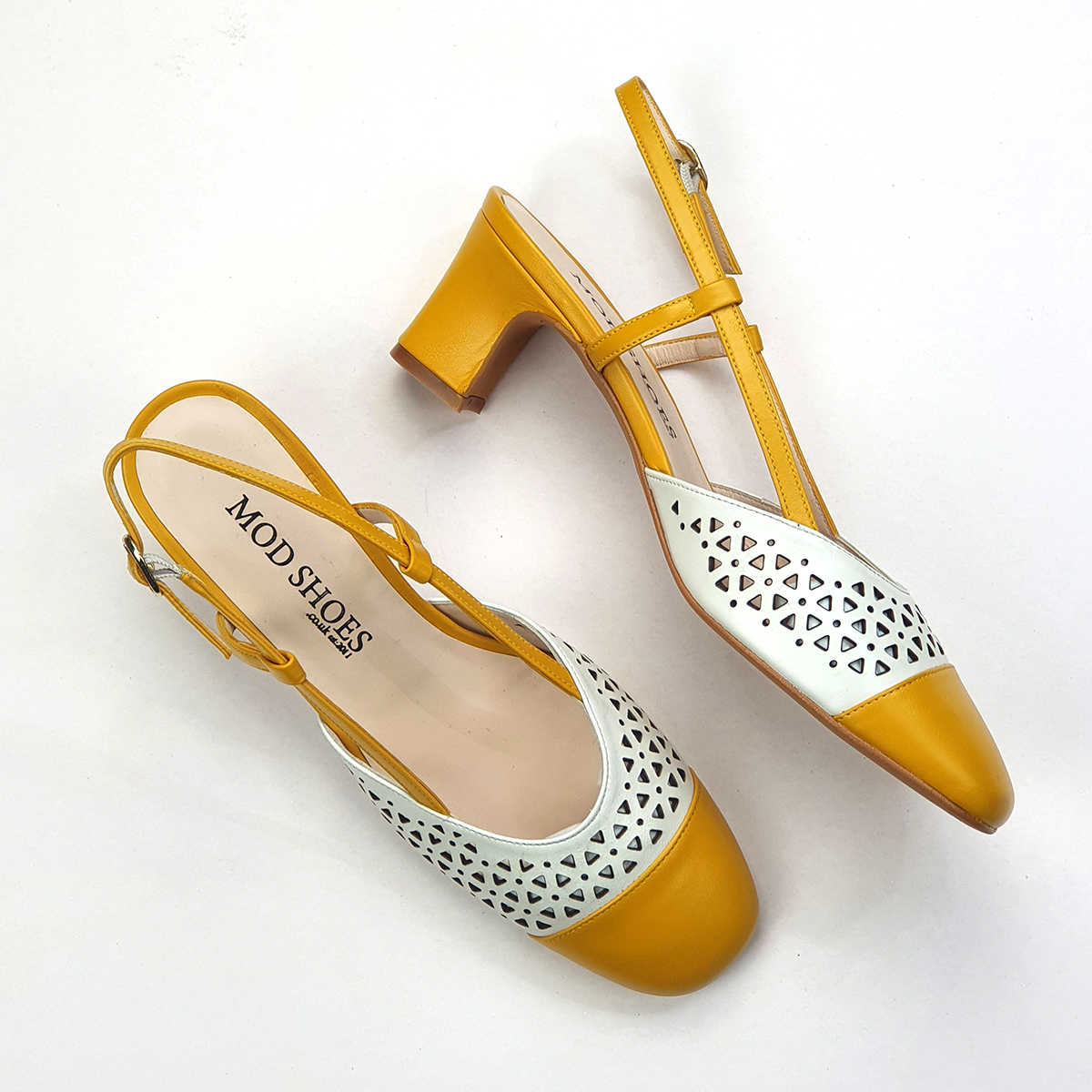 ladies navy slingback shoes