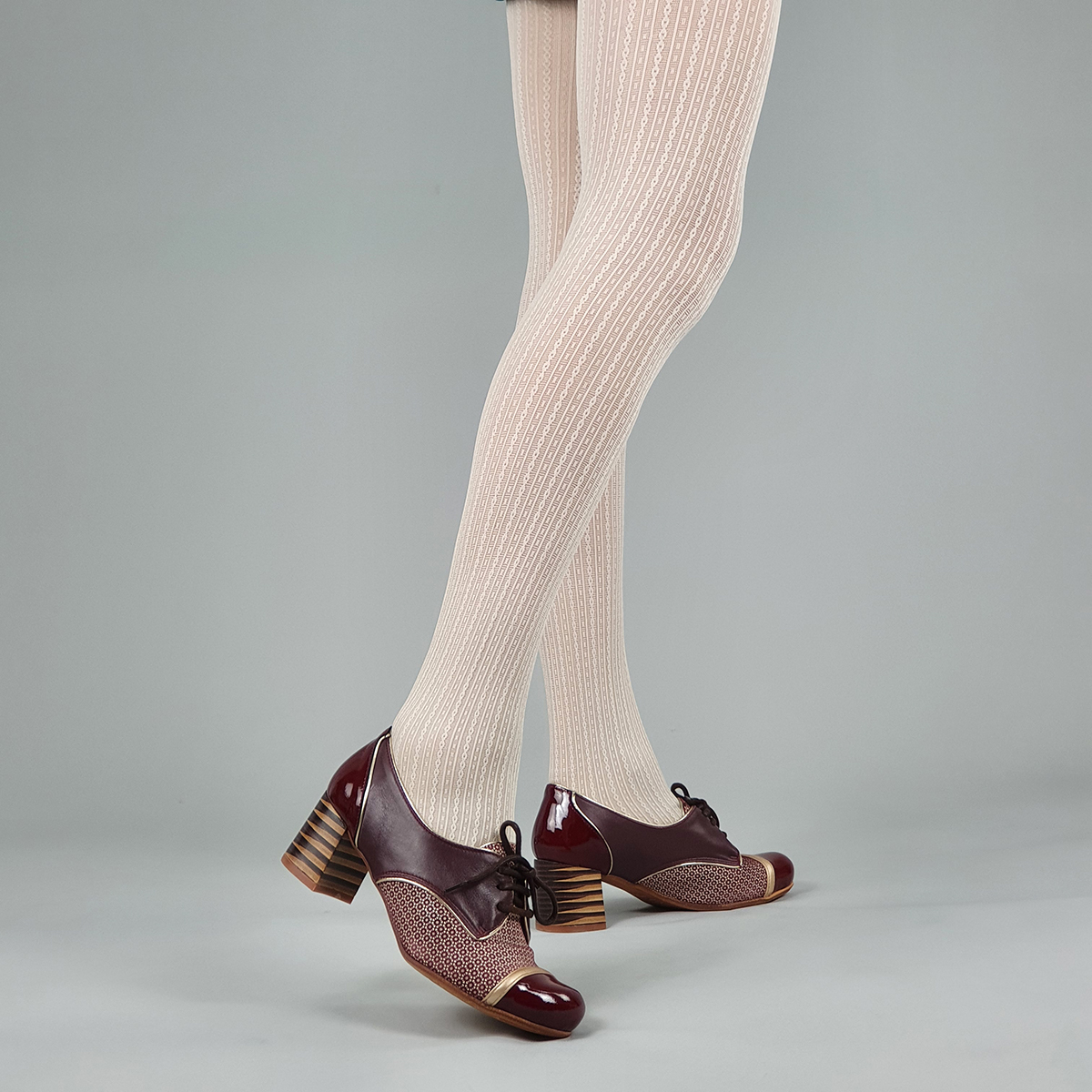 cream cable tights