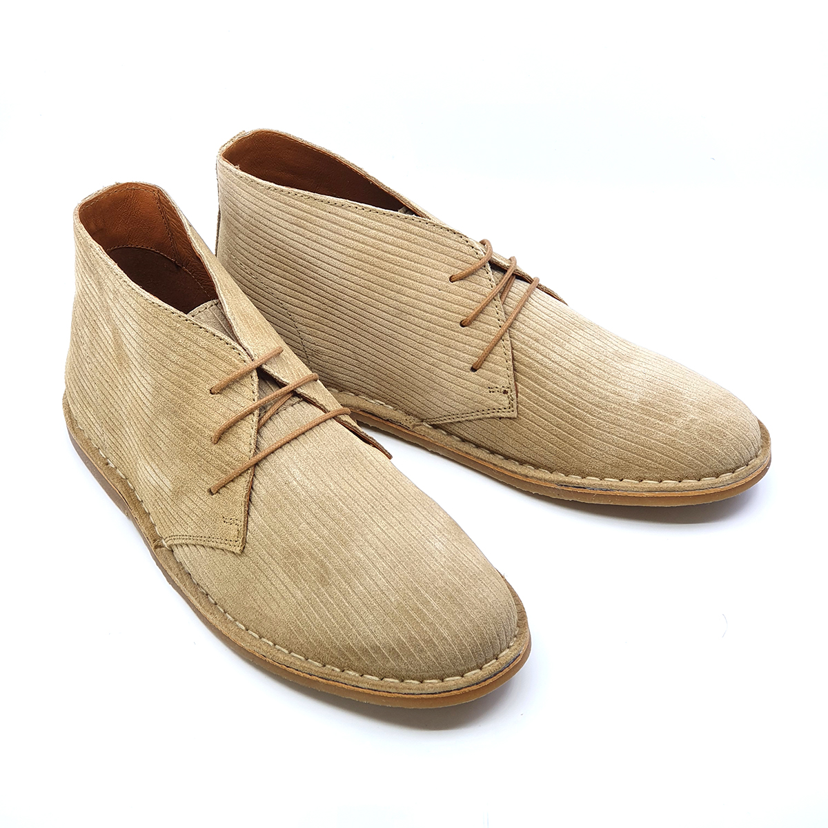 sand coloured desert boots