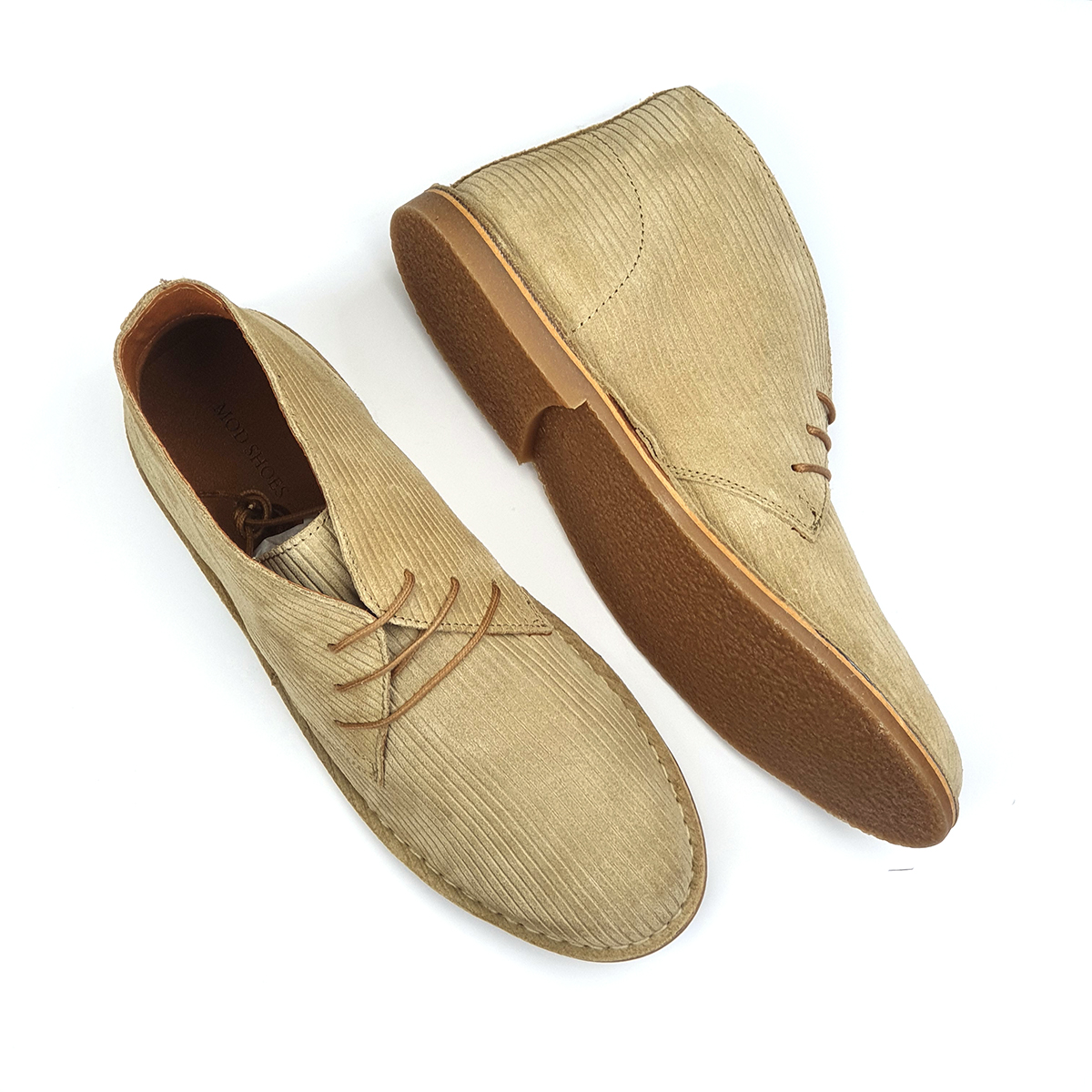 sand coloured desert boots