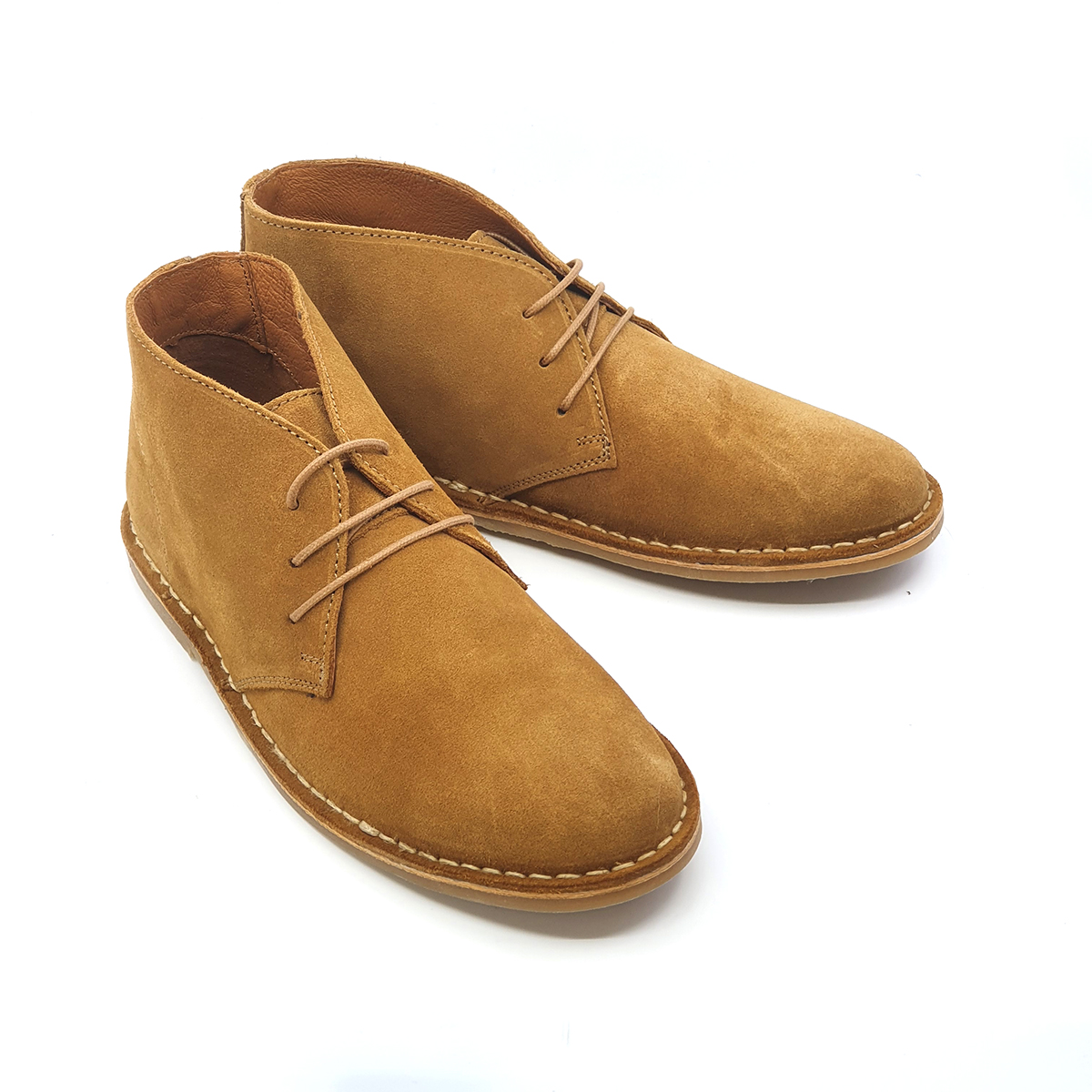 The Preston – Desert Boots In Whisky – Mod Shoes