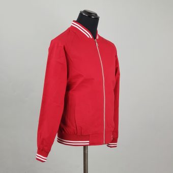 Monkey Jacket - Red With White Stripes - Exclusive Colour By 66 Clothing By Mod Shoes Image