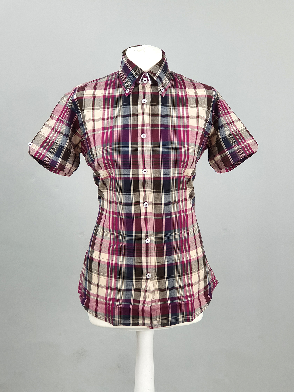 gray button down shirt