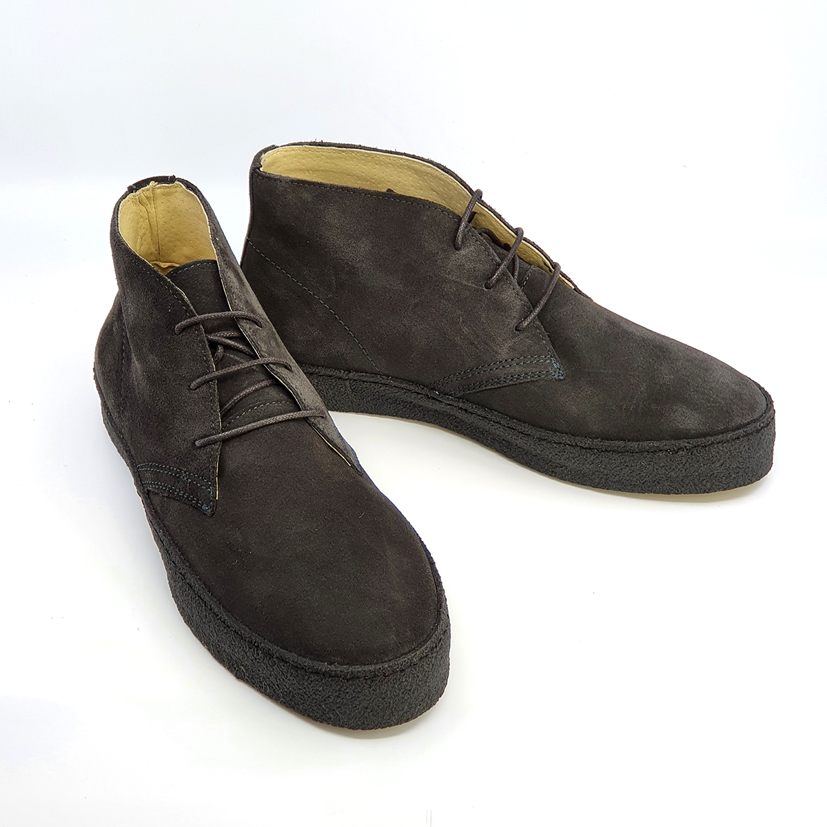 Chukka Boot Dark Grey Suede – The Brett – Mod Shoes