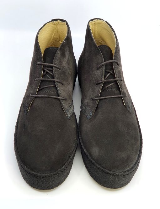 Chukka Boot Dark Grey Suede – The Brett – Mod Shoes