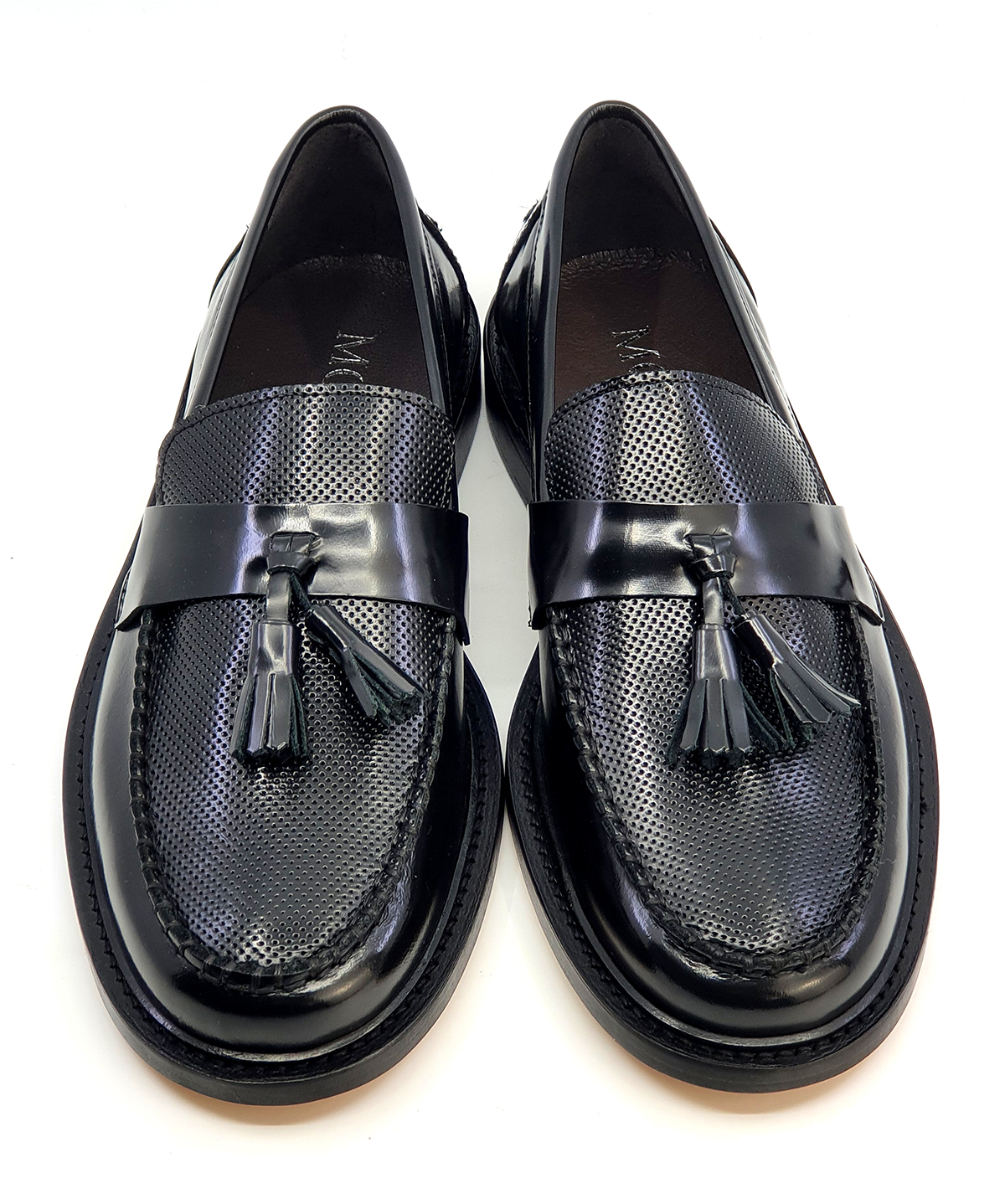 The Prince Teabag – Black Tassel Loafers – Mod Shoes