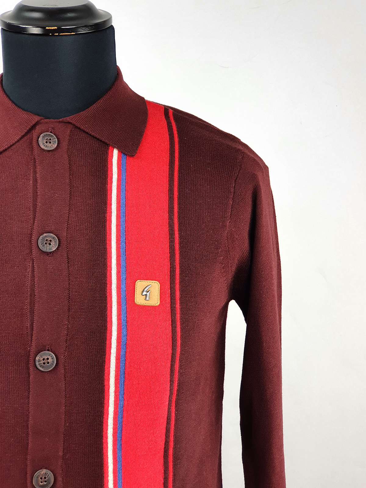 modshoes gabicci cardigan burgundy button through 02 Mod Shoes