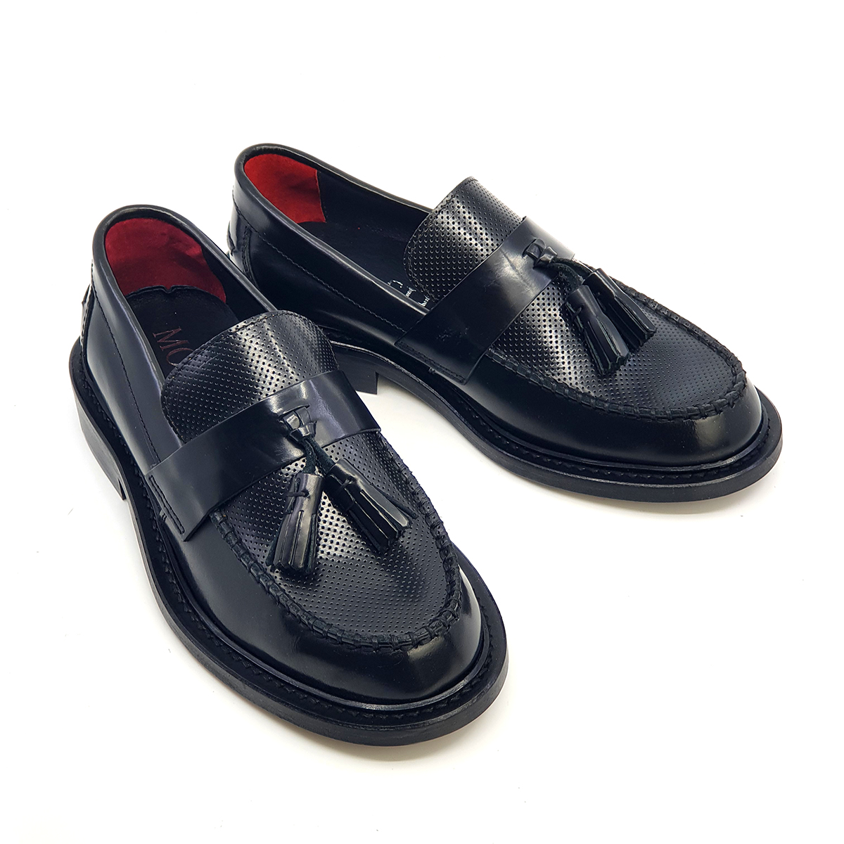 The Prince Teabag Black Loafers – Mod Ska Northern Soul Ladies Shoes By ...