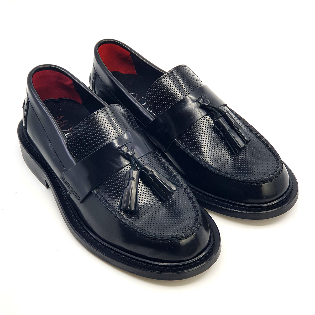 The Prince Teabag Black Loafers – Mod Ska Northern Soul Ladies Shoes By ...